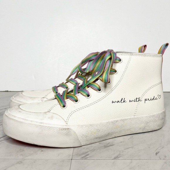 Dolce Vita Brycen Trevor Project High Top Sneaker 6 1/2 - Picture 1 of 15